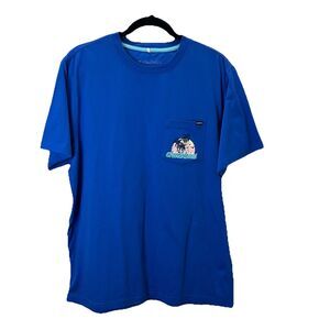 Chubbies The Weekend Has Arrived Blue Graphic Pocket Tee Shirt Mens Size XL